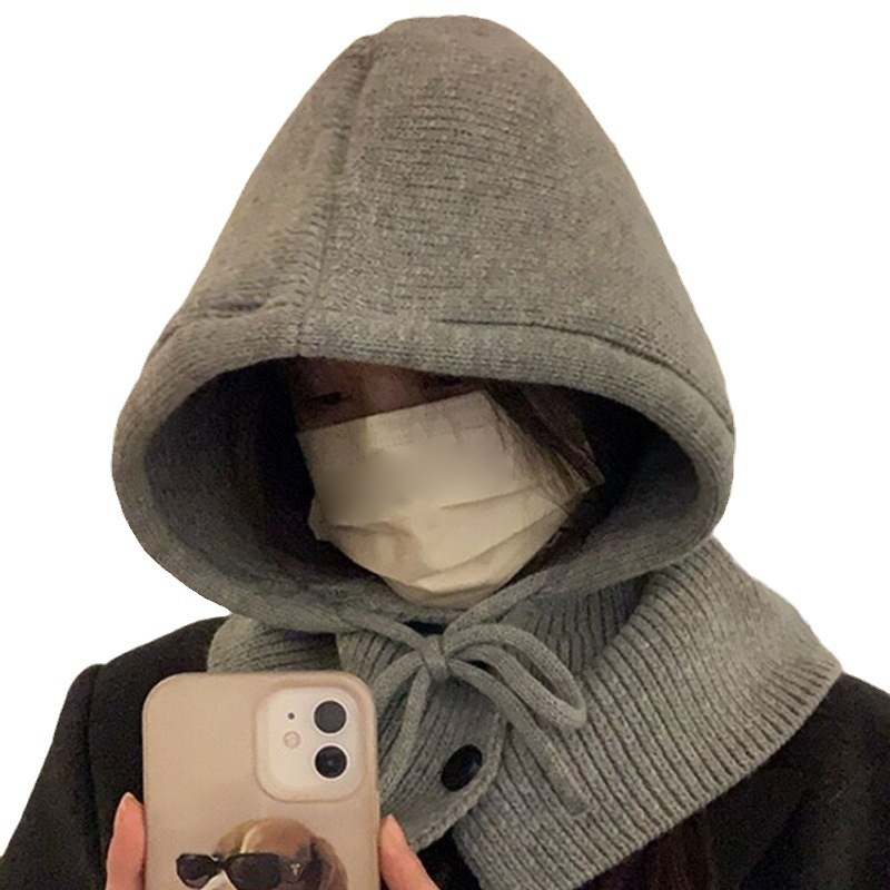 [퓨어홈] 바라클라바 겨울모자 니트 여성넥워머 발라클라바 후드워머 (1+1)